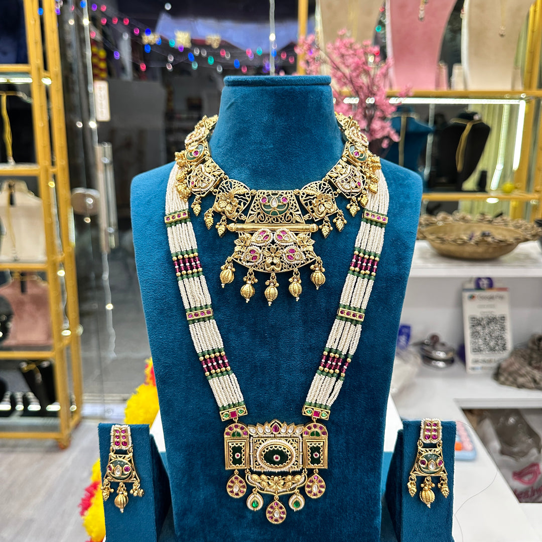 Sharvari Premium Heritage Long & Short Necklace