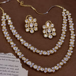 Load image into Gallery viewer, Jigisha 2 Layer Moissianite Set  With Earrings