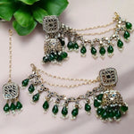 Load image into Gallery viewer, Bahubali Jhumka With Teeka