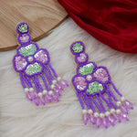 Load image into Gallery viewer, Rashika Designer Handmade Earrings- Purple