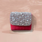 Load image into Gallery viewer, Designer Crystal Clutch - Pink