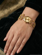 Load image into Gallery viewer, Ramila Heritage Brass Wrist Watch - Golden
