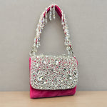 Load image into Gallery viewer, Designer Crystal Clutch - Pink