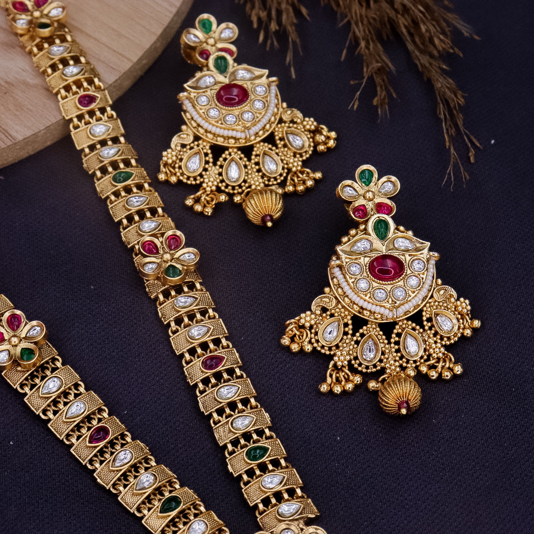 Meenakshi Long Premium Copper Rajwadi Set