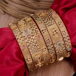Load image into Gallery viewer, Subhashree Rajwadi Copper Bangles (6 Bangles)