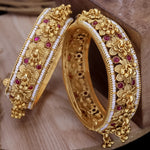 Load image into Gallery viewer, Kunwa Rajwadi Kada With Ghungro