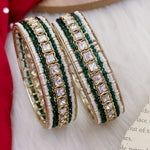 Load image into Gallery viewer, Trending Moissanite Designer Kada - Green