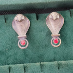 Load image into Gallery viewer, German Silver Snake Studs