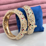 Load image into Gallery viewer, Jannat Moissianite Openable Kada - White