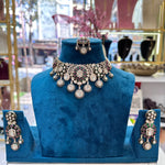 Load image into Gallery viewer, Ufi Moissianite Choker With Earring Qnd Mangtika