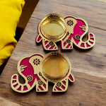 Load image into Gallery viewer, Pink Elephant Candle Holder - 2 Pcs