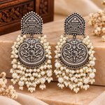 Load image into Gallery viewer, Uneza Moti Brass Earrings