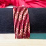 Load image into Gallery viewer, Vamila Shimmer Metal Bangles (Dozen)