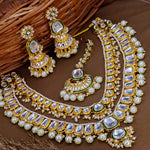 Load image into Gallery viewer, Ansha Long 2 Layer Heavy Set With Jhumka And Mangtika