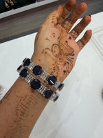 Load image into Gallery viewer, Royal Blue Stone AD Kada