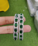 Load image into Gallery viewer, Jaanvi Premium AD Bangles