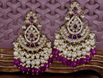 Load image into Gallery viewer, Nuzhat Chandbali- Purple