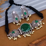 Load image into Gallery viewer, Vanshi Brass Choker With Earrings