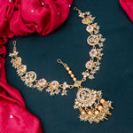 Load image into Gallery viewer, Full Premium Bridal Heritage Necklace With Long and Short + Earrings +Sheeshpati+ Hathpanja + Nath+ Bajuband