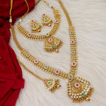 Load image into Gallery viewer, Tatna Rajwadi Swaroski Long And Short Combo