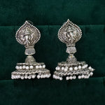 Load image into Gallery viewer, German Silver Ganesh Jhumka