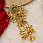Load image into Gallery viewer, Ashwini Heritage Hair brooch With Ghungroo Latakan