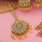 Load image into Gallery viewer, Viruna Reverse AD Jhumka With Kaanchain & Teeka