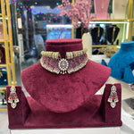 Load image into Gallery viewer, Designer Miran Moissianite Choker - Ruby