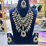 Load image into Gallery viewer, Nidhi Layered Kundan Semi Bridal Necklace