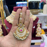 Load image into Gallery viewer, Komal Semi bridal Rajwadi Necklace
