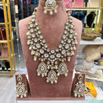 Load image into Gallery viewer, Himani Kundan Polki Semi Bridal Necklace