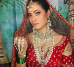 Load image into Gallery viewer, Green - Ansha Long 2 Layer Heavy Set With Jhumka And Mangtika