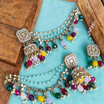 Load image into Gallery viewer, Bahubali Jhumka With Teeka