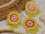 Load image into Gallery viewer, Saachi Meenakari Earrings With Teeka Set