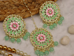 Load image into Gallery viewer, Saachi Meenakari Earrings With Teeka Set
