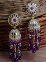 Load image into Gallery viewer, Divyakshi Mirror Jhumka With Glass Beads