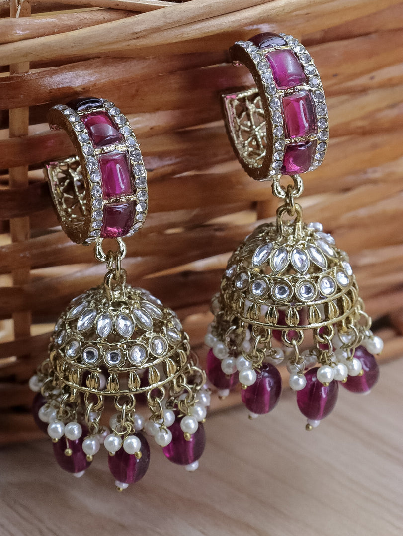 Hinal Kundan Hoop Jhumka