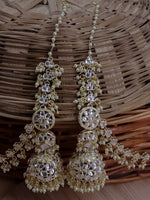 Load image into Gallery viewer, Tanushree Statement Jhumka With 2 Heavy Kanchain