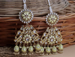 Load image into Gallery viewer, Nancy Meenakari 4 Jhumki Earrings With Kaanchain