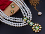 Load image into Gallery viewer, Ashpreet Pearl Long Kundan Set