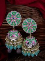 Load image into Gallery viewer, Prachi Meenakari Jhumka