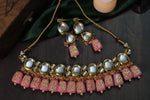 Load image into Gallery viewer, Priya Kundan Choker Set - PINK