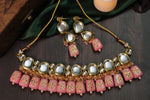 Load image into Gallery viewer, Priya Kundan Choker Set - PINK