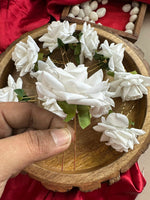 Load image into Gallery viewer, White Rose Hair Pin (1 Pin)