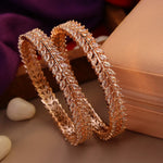Load image into Gallery viewer, Naina Rosegold AD Bangles