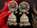 Load image into Gallery viewer, Heer Meenakari Jhumka
