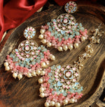 Load image into Gallery viewer, Aparna Colourful Chandbali With Teeka