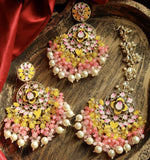 Load image into Gallery viewer, Aparna Colourful Chandbali With Teeka