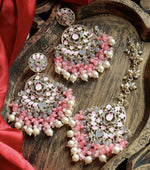 Load image into Gallery viewer, Aparna Colourful Chandbali With Teeka