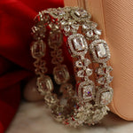 Load image into Gallery viewer, Yashvi AD Bangles-White